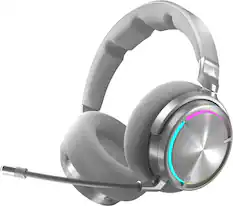Front. CORSAIR - VIRTUOSO MAX Over-the-Ear Wireless Gaming Headset for PC, Mac, PS5, PS4, Switch and Mobile - Silver.