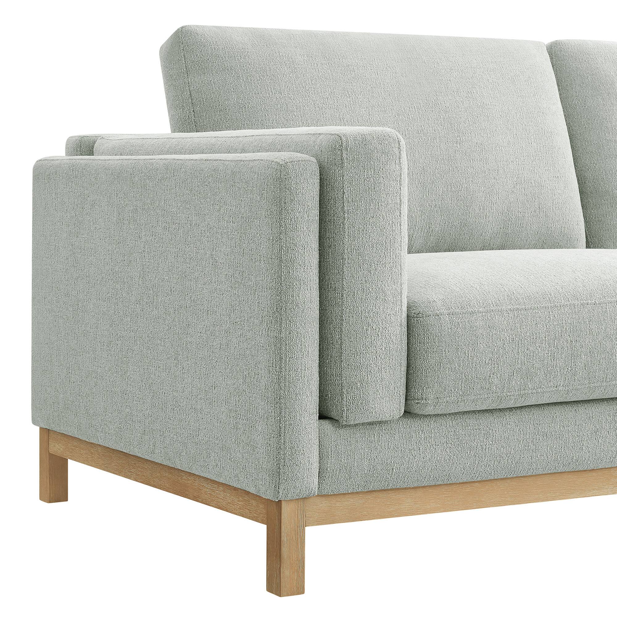 Alt View 6. Modway - Roscoe 63 inch Fabric Loveseat by Modway - Mist.