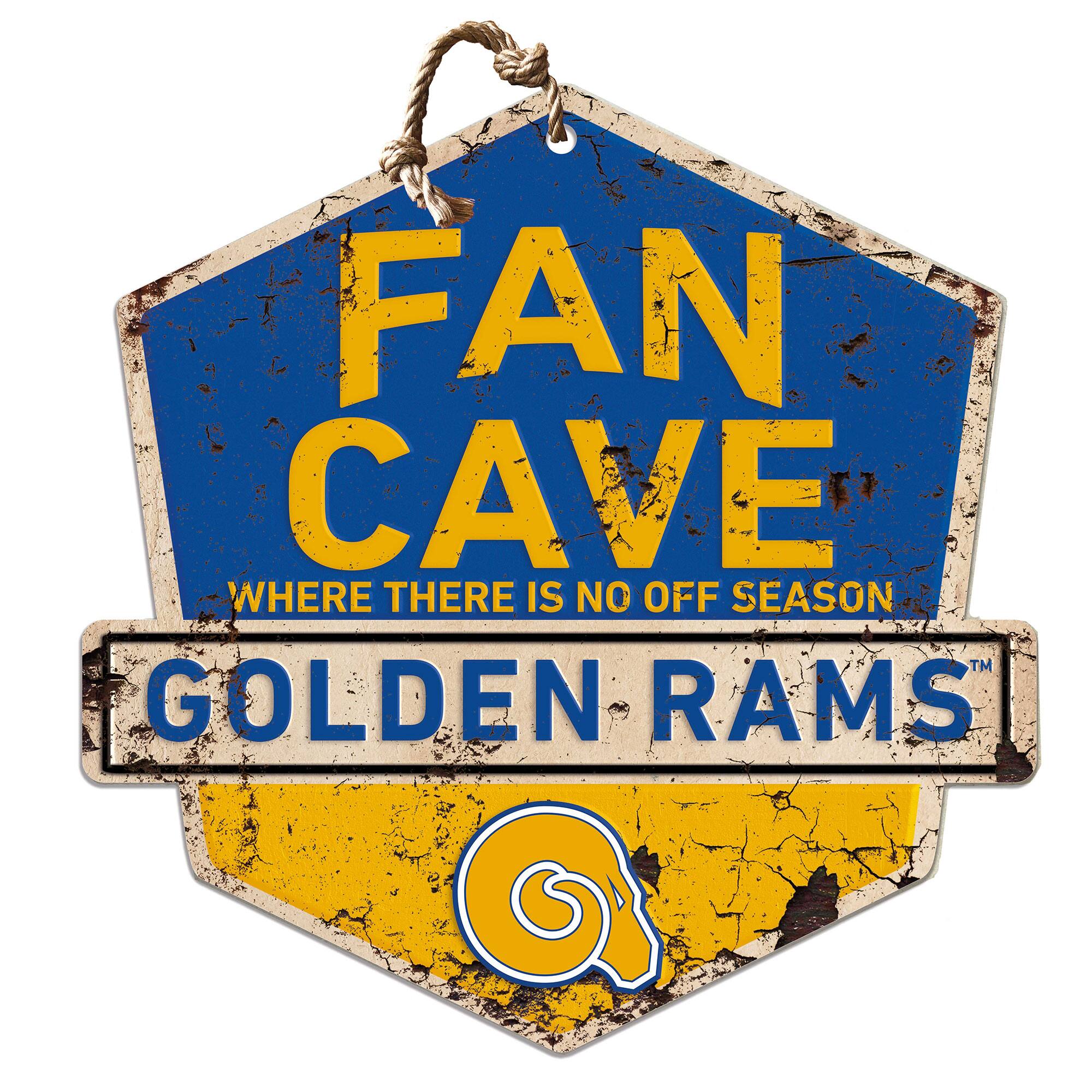 Albany State Golden Rams Fan Cave Badge Sign