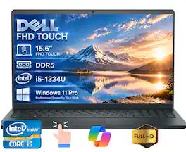 Dell - Upgraded - 15.6" 2K Touchscreen Laptop - Intel 13th Generation Core i5 1334U 2023 - 8GB Memory - 256 GB Storage-Windows 11 Pro - Black