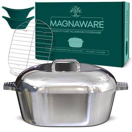 Magnaware - Oval Dutch Oven with Lid - 10 Quart (15 Inch) - Aluminum