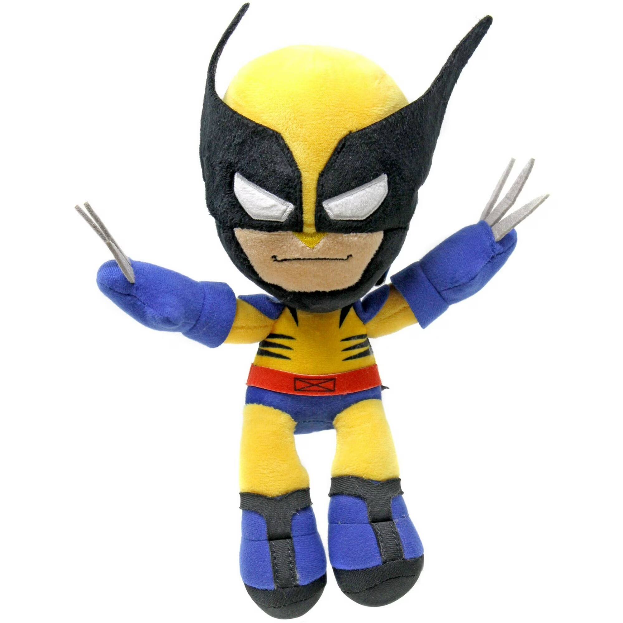 Front. Mattel - Marvel Wolverine Basic 8 Inch Plush Toy - Black.