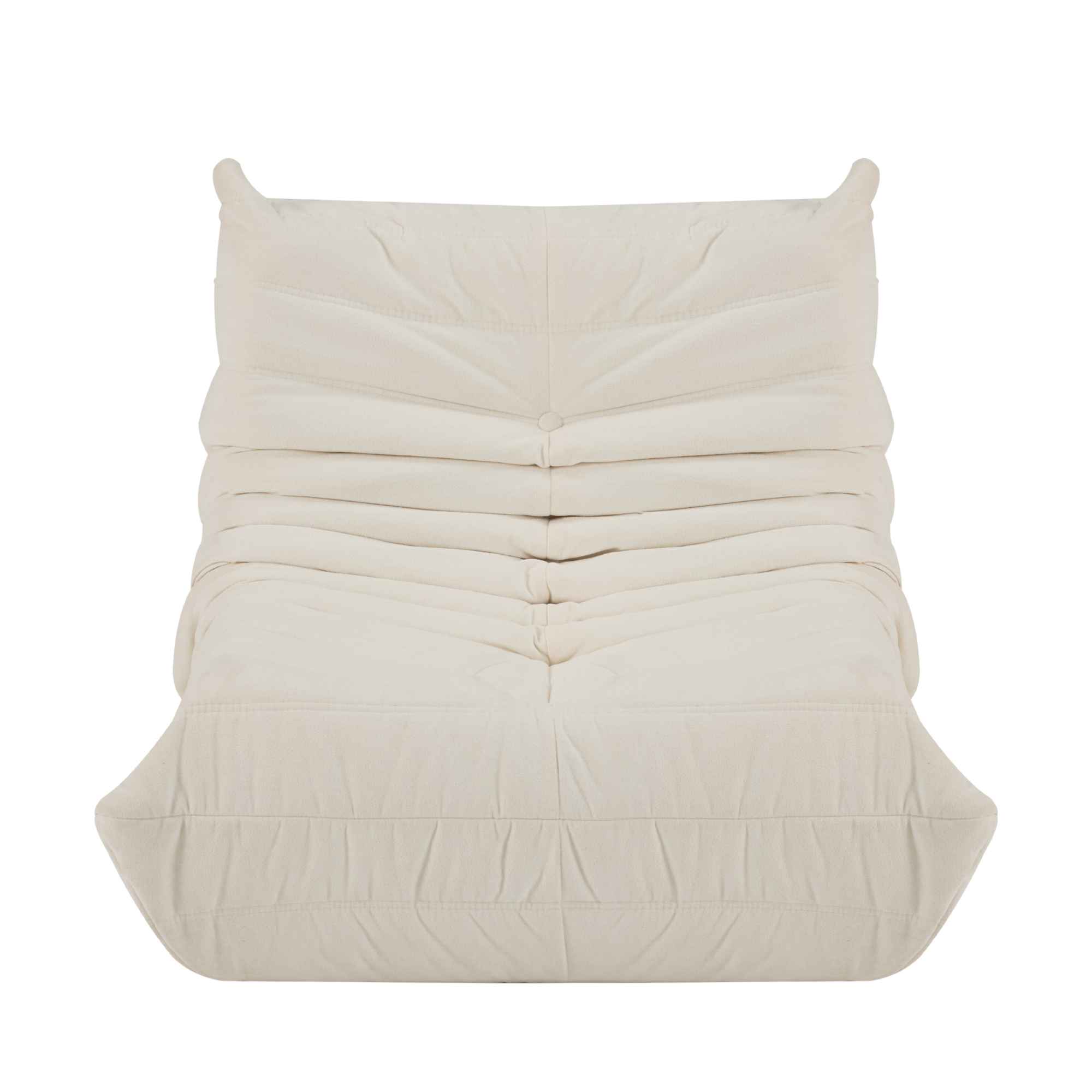 Alt View 8. GOODSILO - Large Comfort Bean Bag Lounger Chair with High-Density Foam for Adults, No Assembly Required Sofa in a Box - Off White.