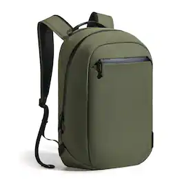 ALPAKA - Essential Backpack 16L Lightweight Laptop Backpack for Work and Travel with 16-Inch Laptop Sleeve and Bottle Pocket - Green Axoflux 210D