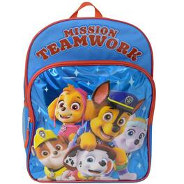 Paw Patrol - 16" Backpack Rubble, Skye, Marshall, Everest, Chase ages 3+ - Multicolored
