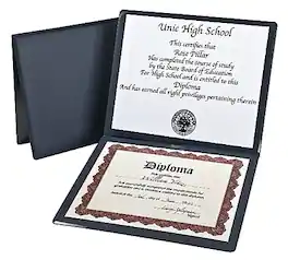 Oxford - Certificate Holders, 12.5" x 10.5" - Navy