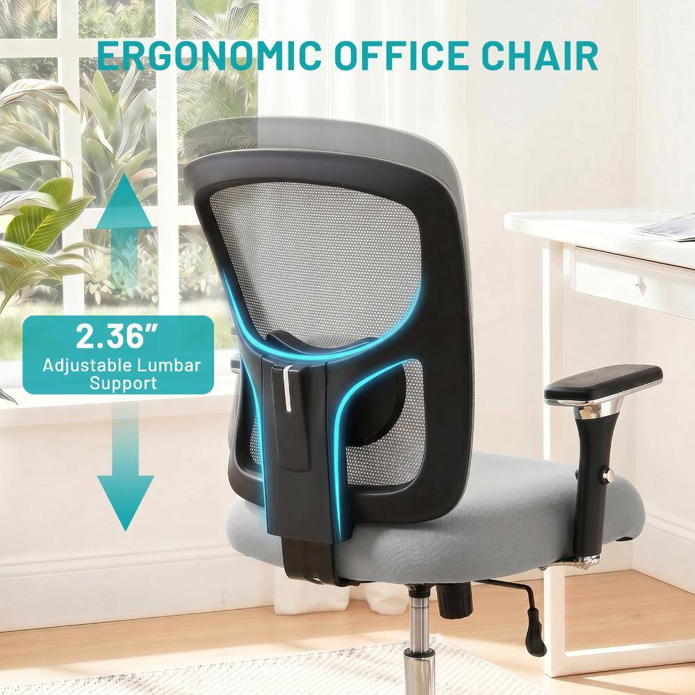 ERGONOMIC OFFICE CHAIR

2.36" Adjustable Lumbar Support