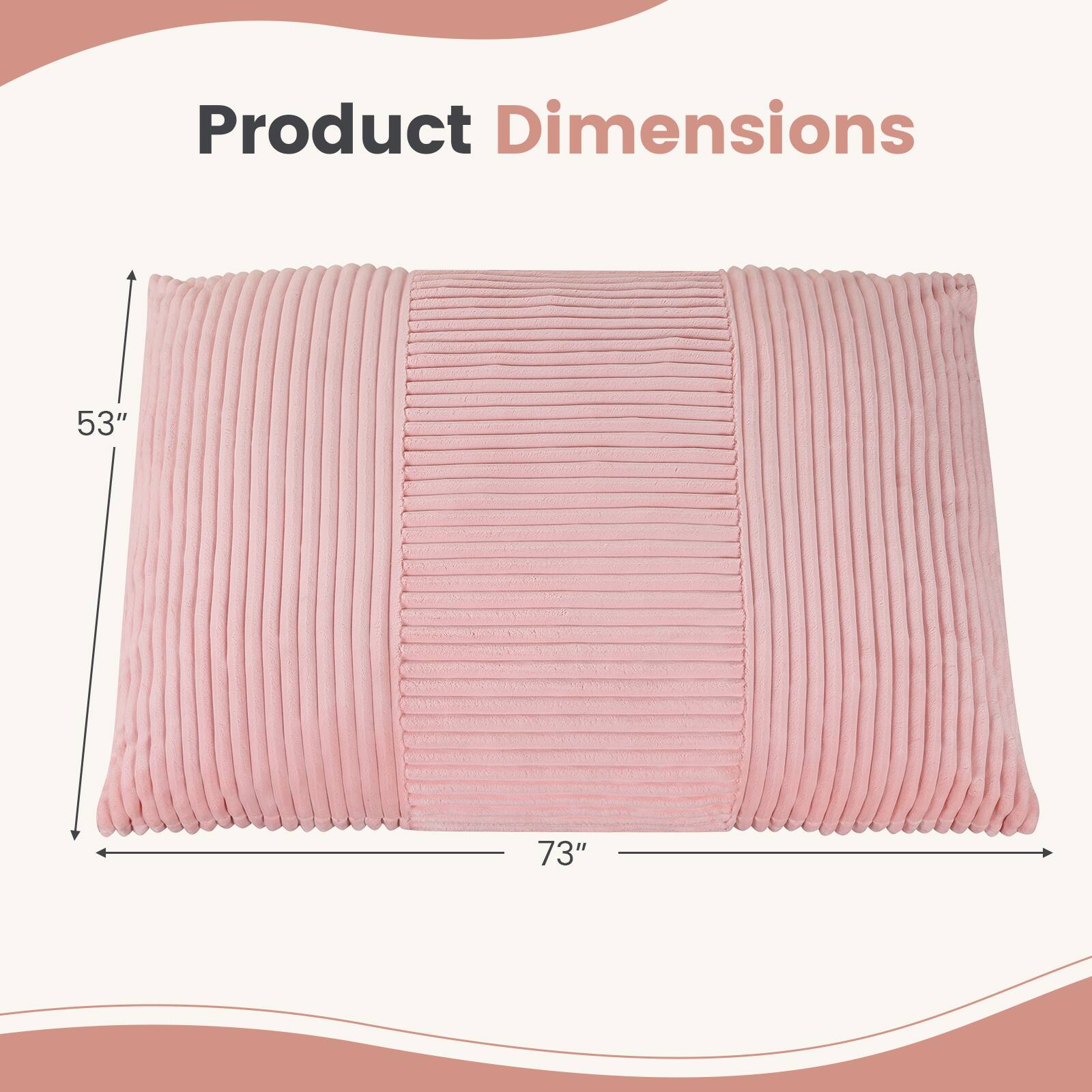 Product Dimensions: 53" x 73"