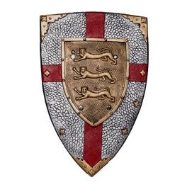 Underwraps - Three Lions Medieval Shield 20 Inch Foam Adult Costume Accessory - Brown