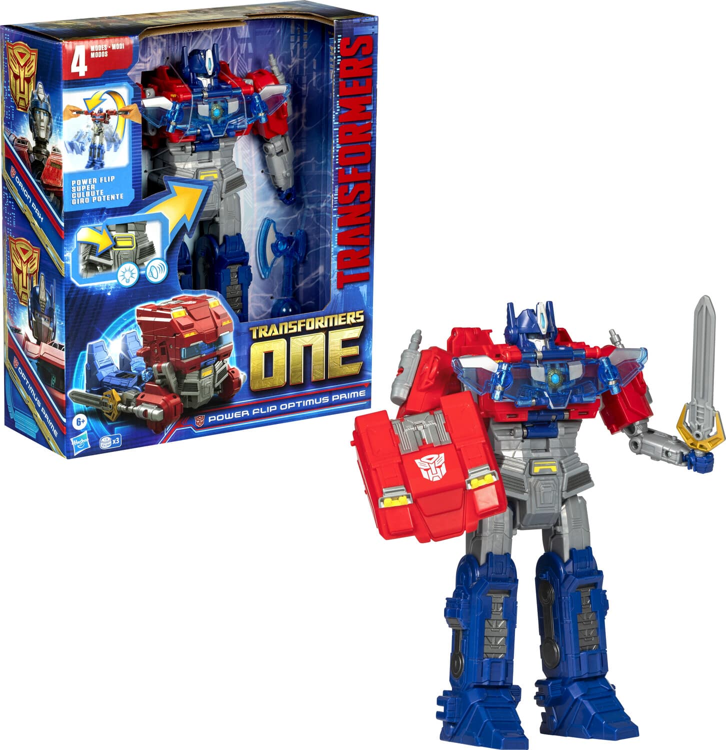 Hasbro - Collectibles - Transformers One - Power Flip Optimus Prime (Orion Pax) - COLLECTABLES - Multicolor