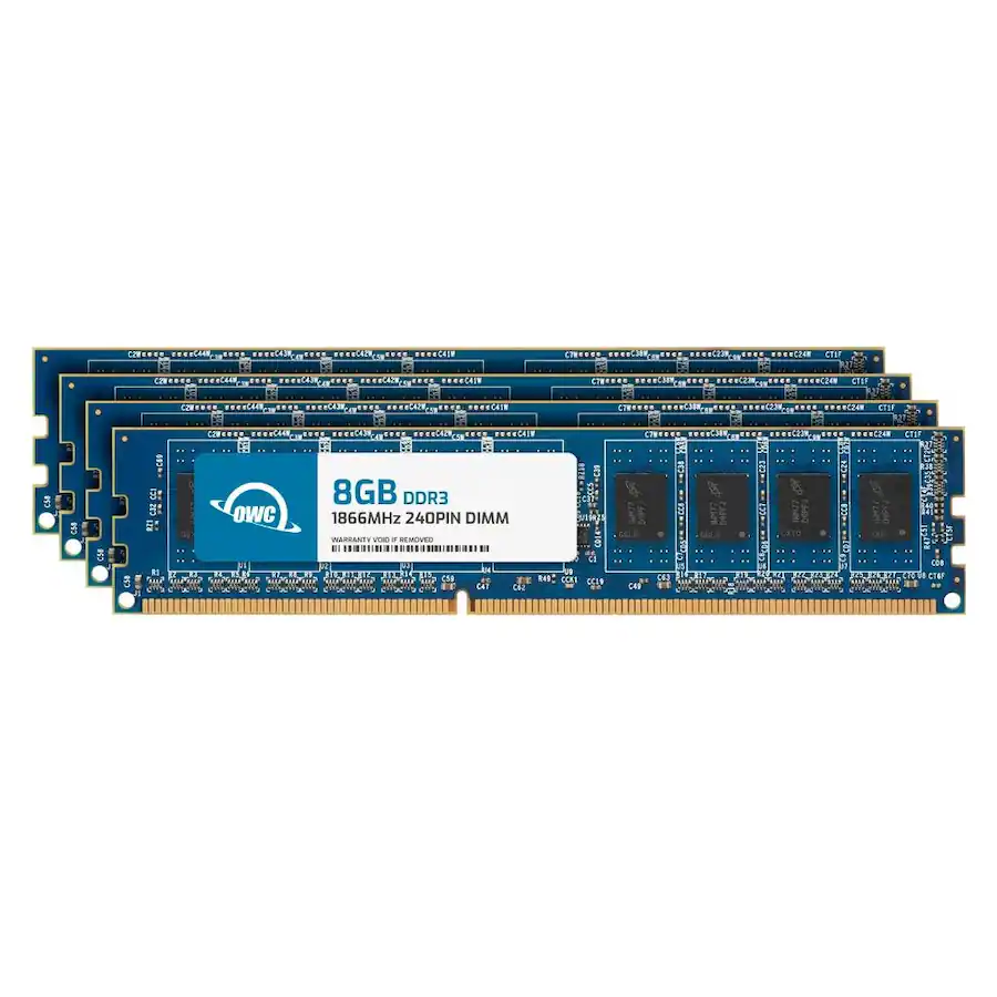 OWC 32GB 4x8GB DDR3L 1866 PC3L 14900 CL13 2Rx8 240 Pin 1 35V Non ECC owc-32gb-4x8gb-ddr3l-1866-pc3l-14900-cl13-2rx8-240-pin-1-35v-non-ecc