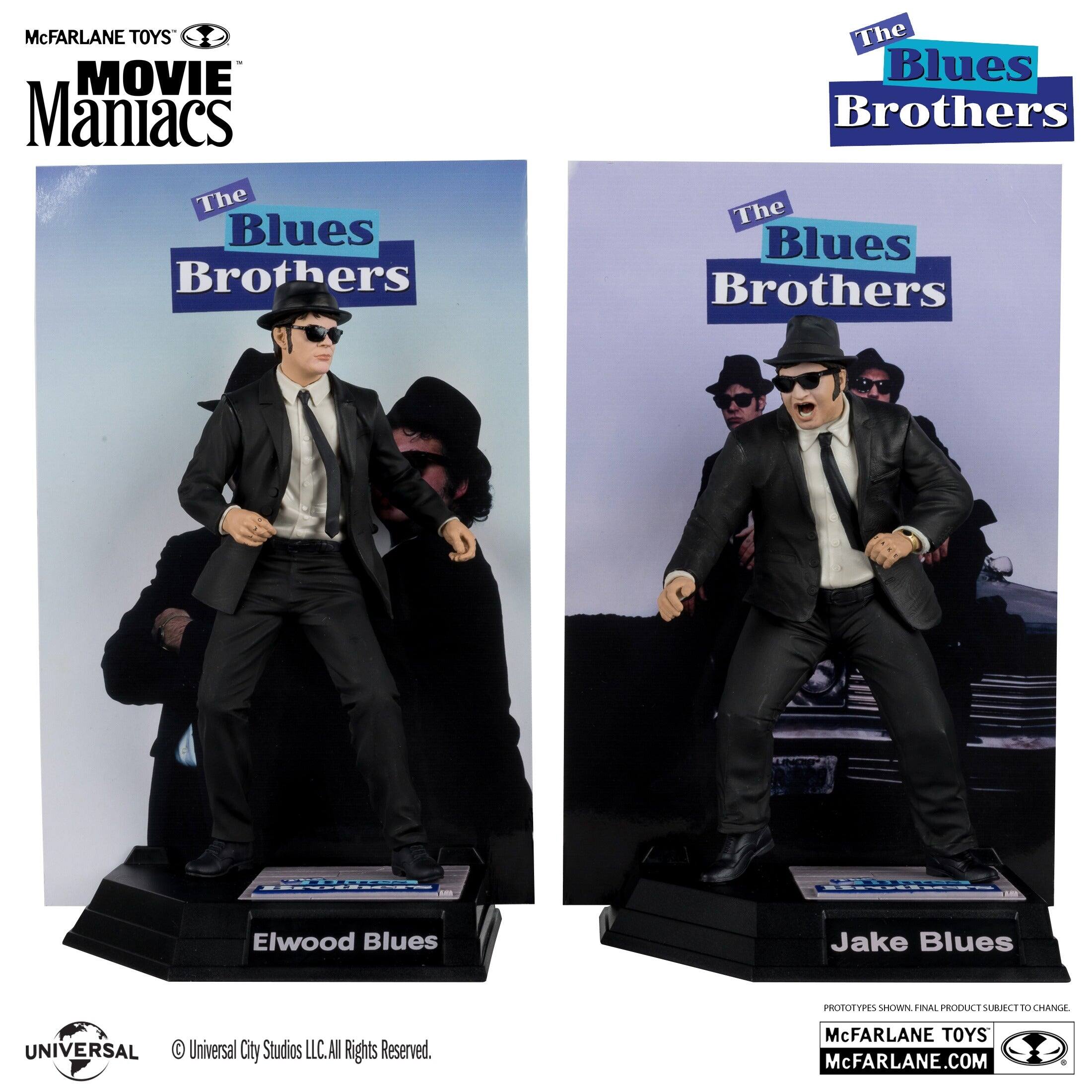 McFARLANE TOYS  
MOVIE Maniacs  
The Blues Brothers  
Elwood Blues  
Jake Blues  

PROTOTYPES SHOWN. FINAL PRODUCT SUBJECT TO CHANGE.  

McFARLANE TOYS  
McFARLANE.COM  

© Universal City Studios LLC. All Rights Reserved.