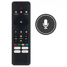 ALLIMITY - Voice Replacement Remote Control URMT26CND002, Fit for Philips Smart TV 43PUL7672/F7 50PUL7672/F7 50PUL7552/F7 55PUL7672 - Black