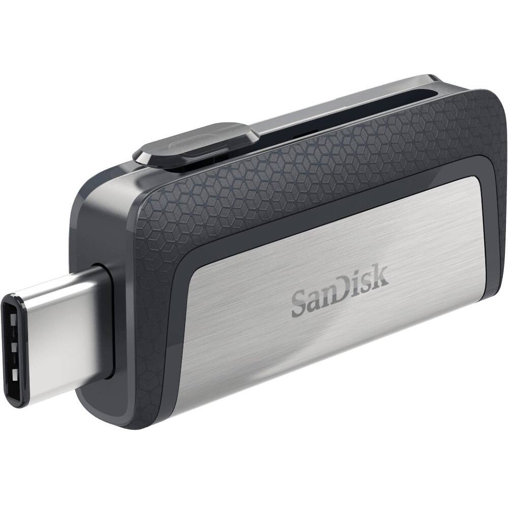 Alt View 1. SanDisk - SanDisk Ultra Dual Drive USB TYPE-C - 256GB - 256 GB - USB 3.1 (Gen 1) Type C - Black and Silver.