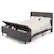 Front. Gymax - Gymax Full Upholstered Platform Bed Frame w/ Storage Ottoman Slats Support Grey - Grey.