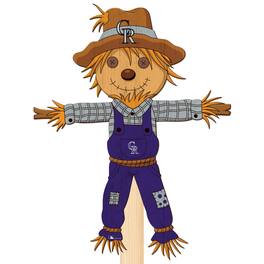 Fan Creations - Colorado Rockies 12" Scarecrow Yard Stake - Multicolor