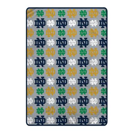 Front. Pegasus - Notre Dame Fighting Irish 66" x 95" Oversized Logo Roll Ultra Cozy Blanket - Multicolor.