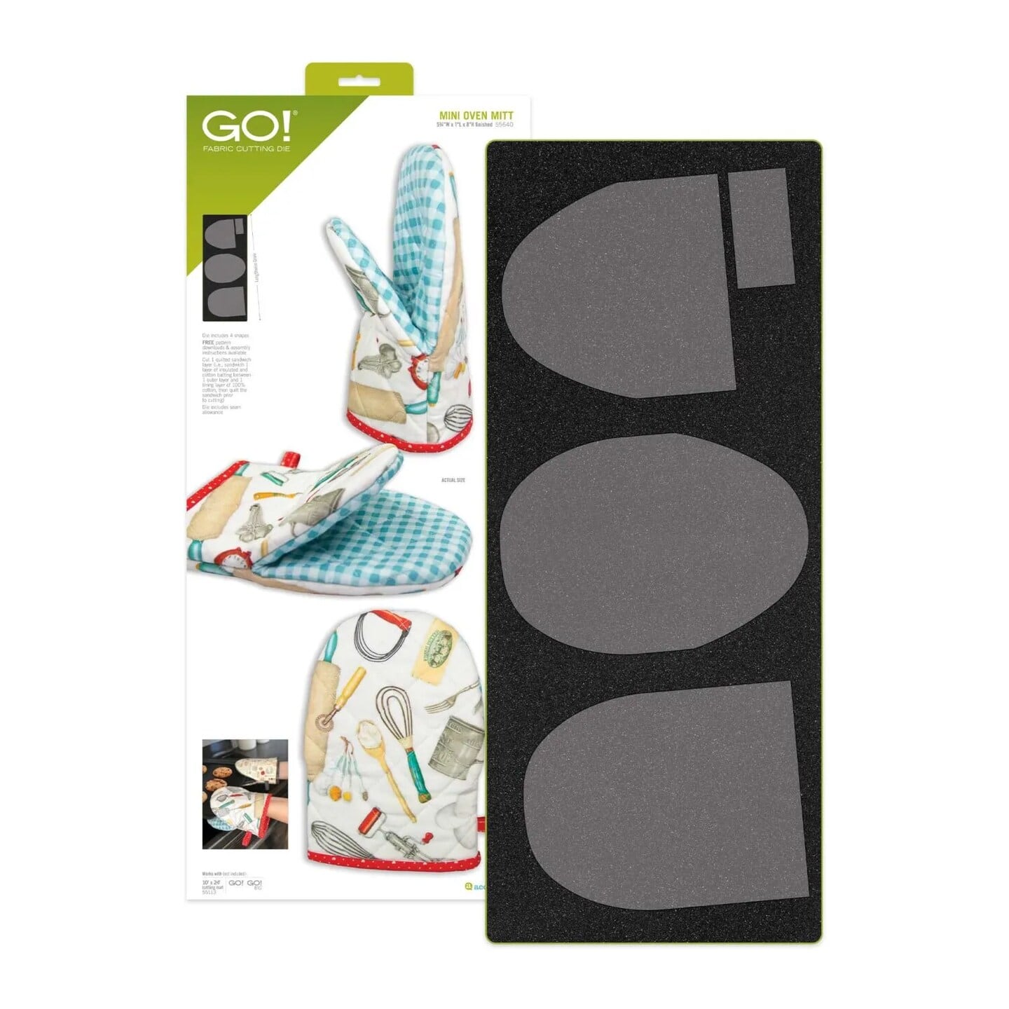 AccuQuilt - GO! Mini Oven Mitt Die - Multicolor