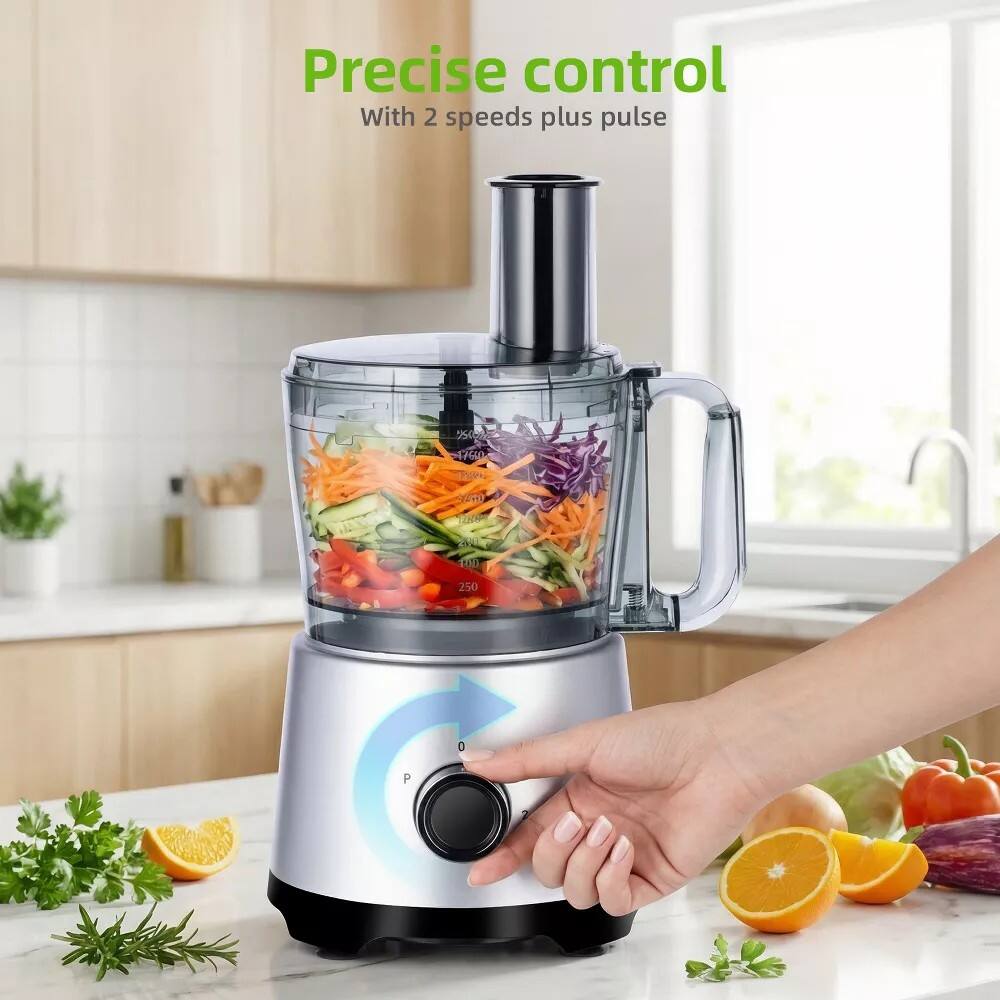 Precise control  
With 2 speeds plus pulse