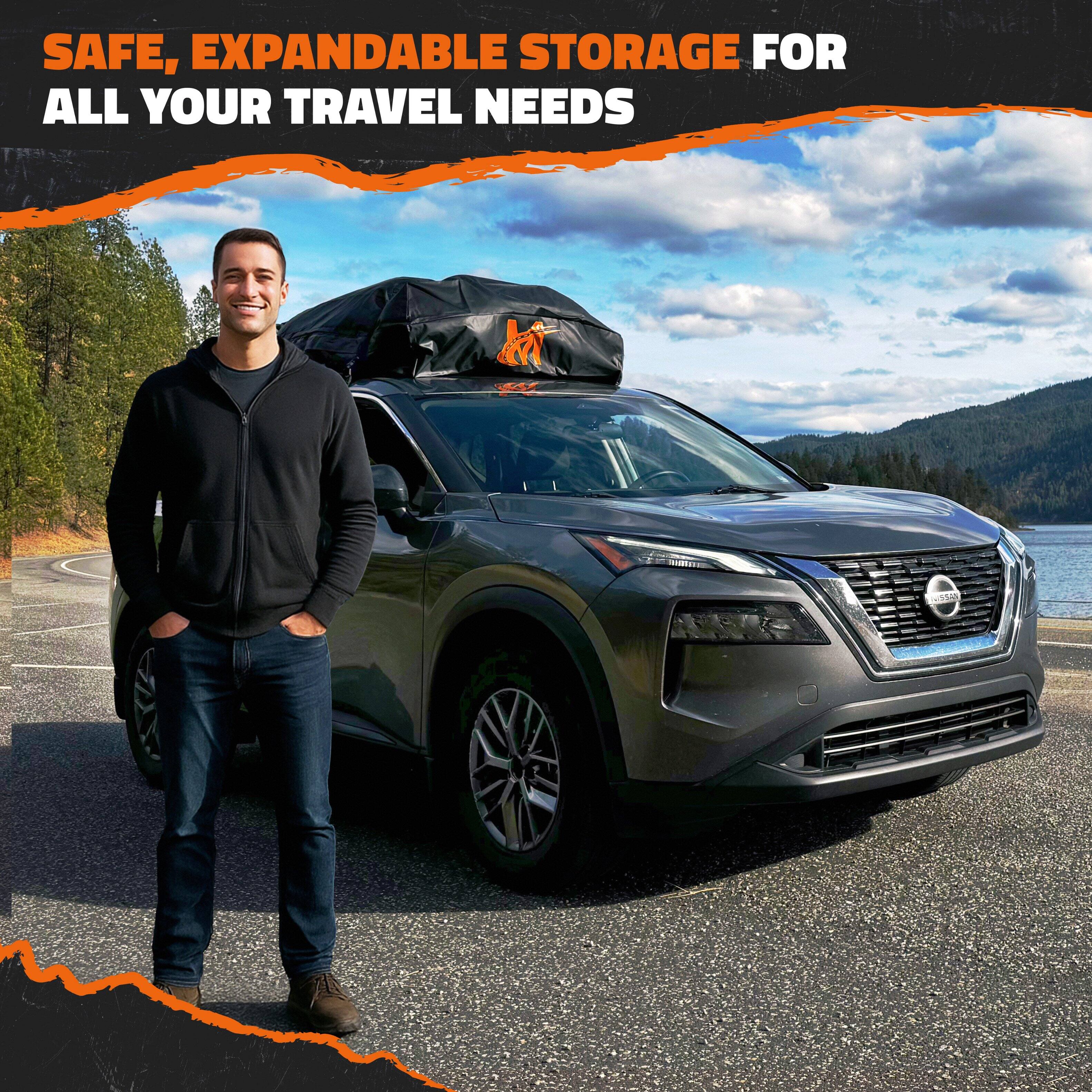 SAFE, EXPANDABLE STORAGE FOR ALL YOUR TRAVEL NEEDS