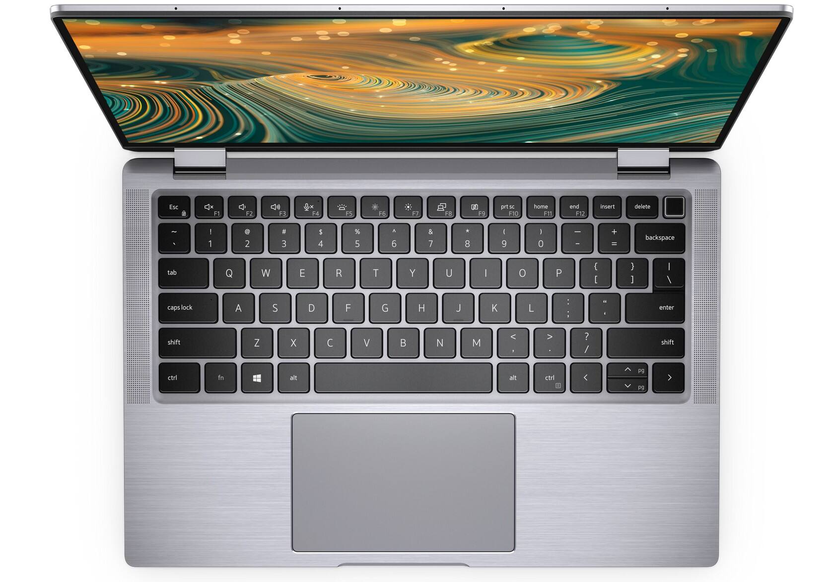 Esc F1 F2 F3 F4 F5 F6 F7 F8 F9 F10 F11 F12  
prt sc home end insert delete  
1 2 3 4 5 6 7 8 9 0 - = backspace  
tab Q W E R T Y U I O P [ ] \  
caps lock A S D F G H J K L ; ' enter  
shift Z X C V B N M , . / shift  
ctrl fn Windows alt spacebar alt ctrl  
PgUp PgDn