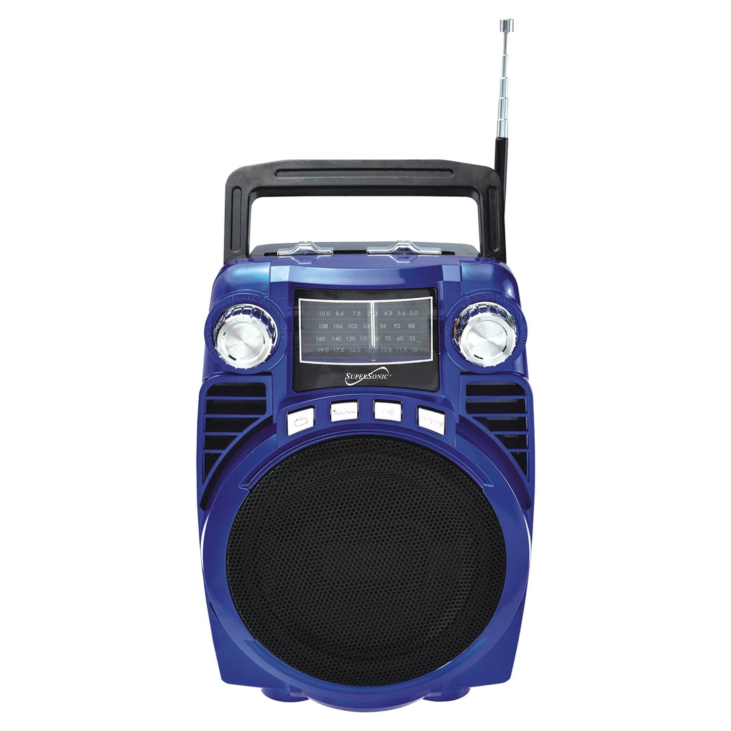 Supersonic - SC-1390BT - Bluetooth 4-Band Radio - Blue