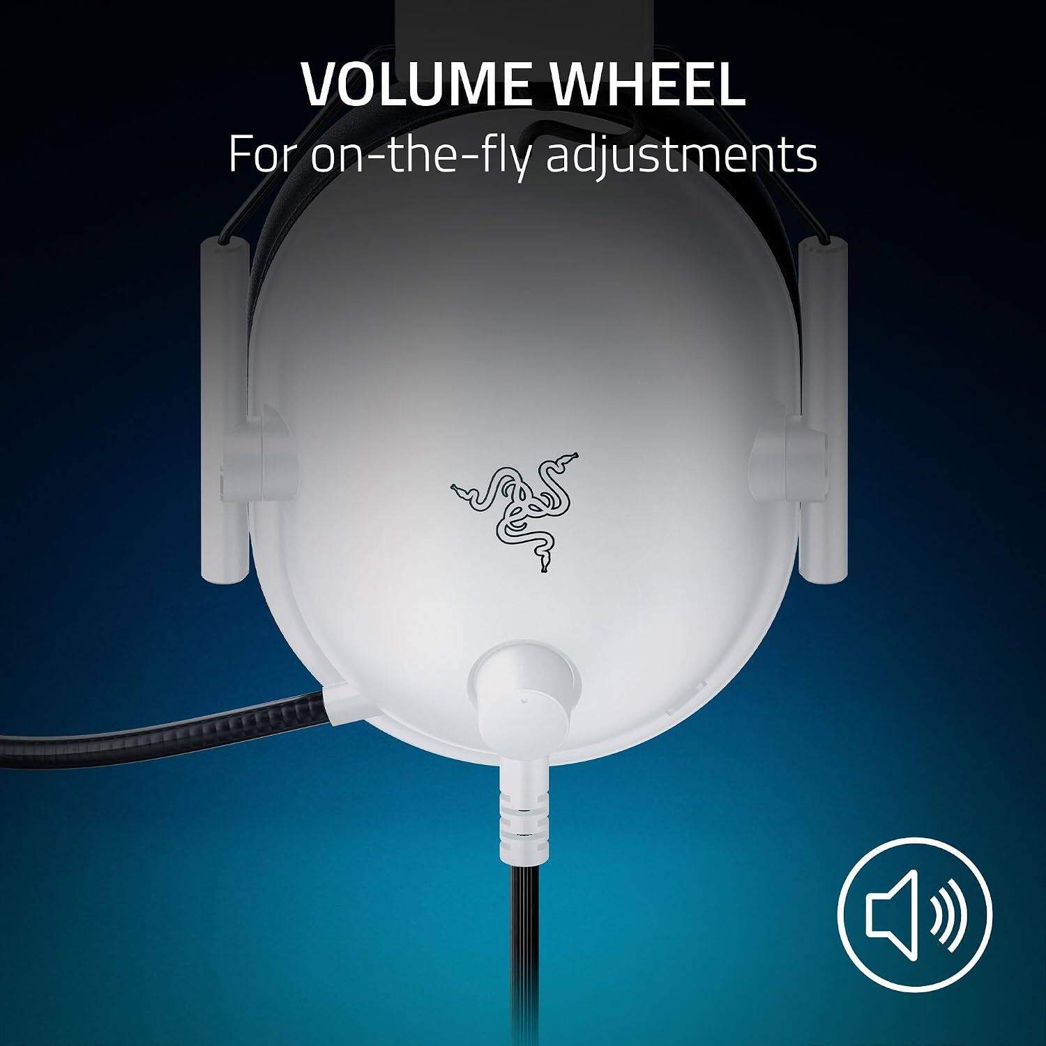 VOLUME WHEEL  
For on-the-fly adjustments