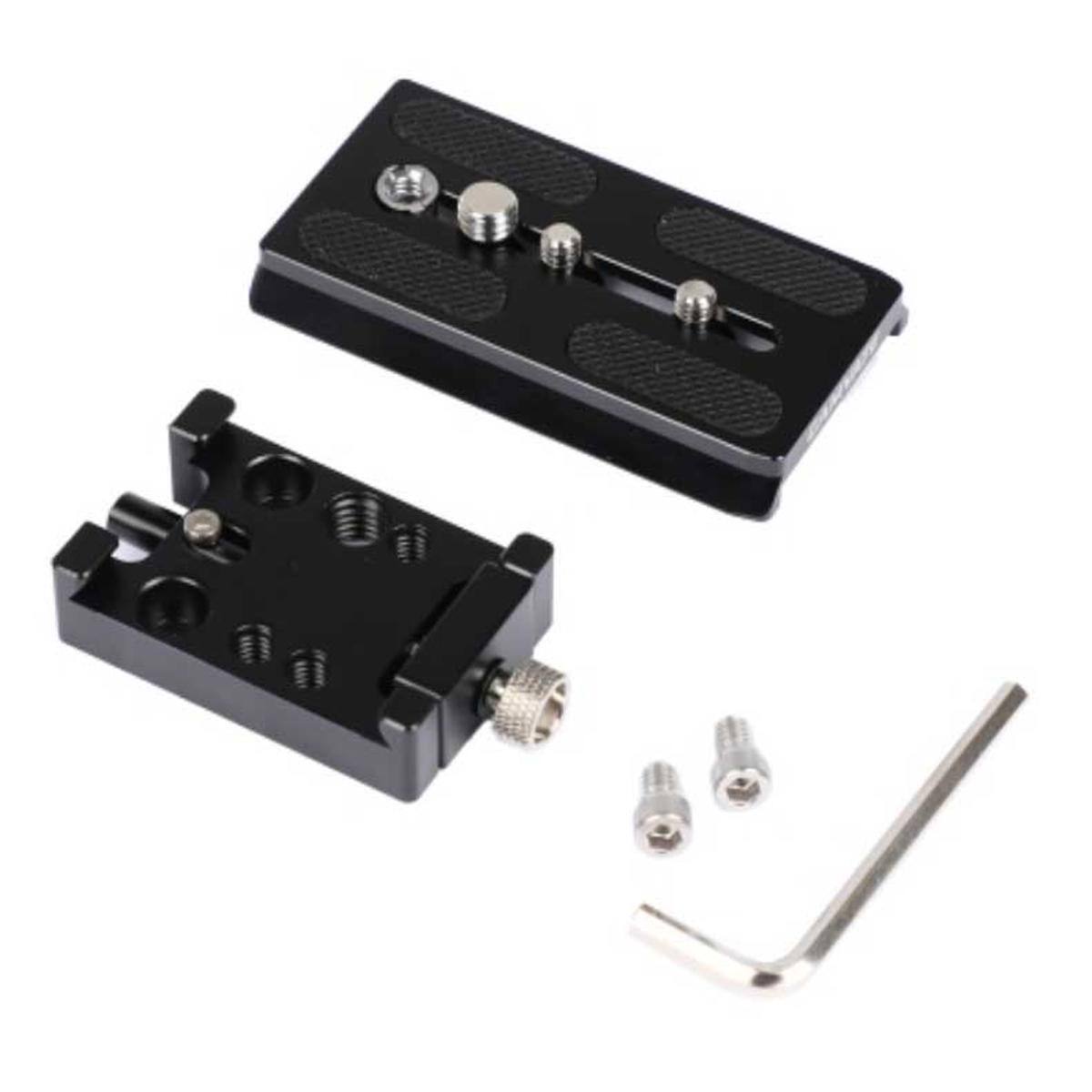 Alt View 2. CAMVATE - CAMVATE Manfrotto Quick Release Plate Assembly with Sliding Plate.