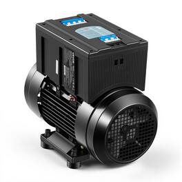 VEVOR - Single Phase to 3-Phase Rotary Converter, 7.5HP 21A 208-240V Input/Output Rotary Phase Converter - Black