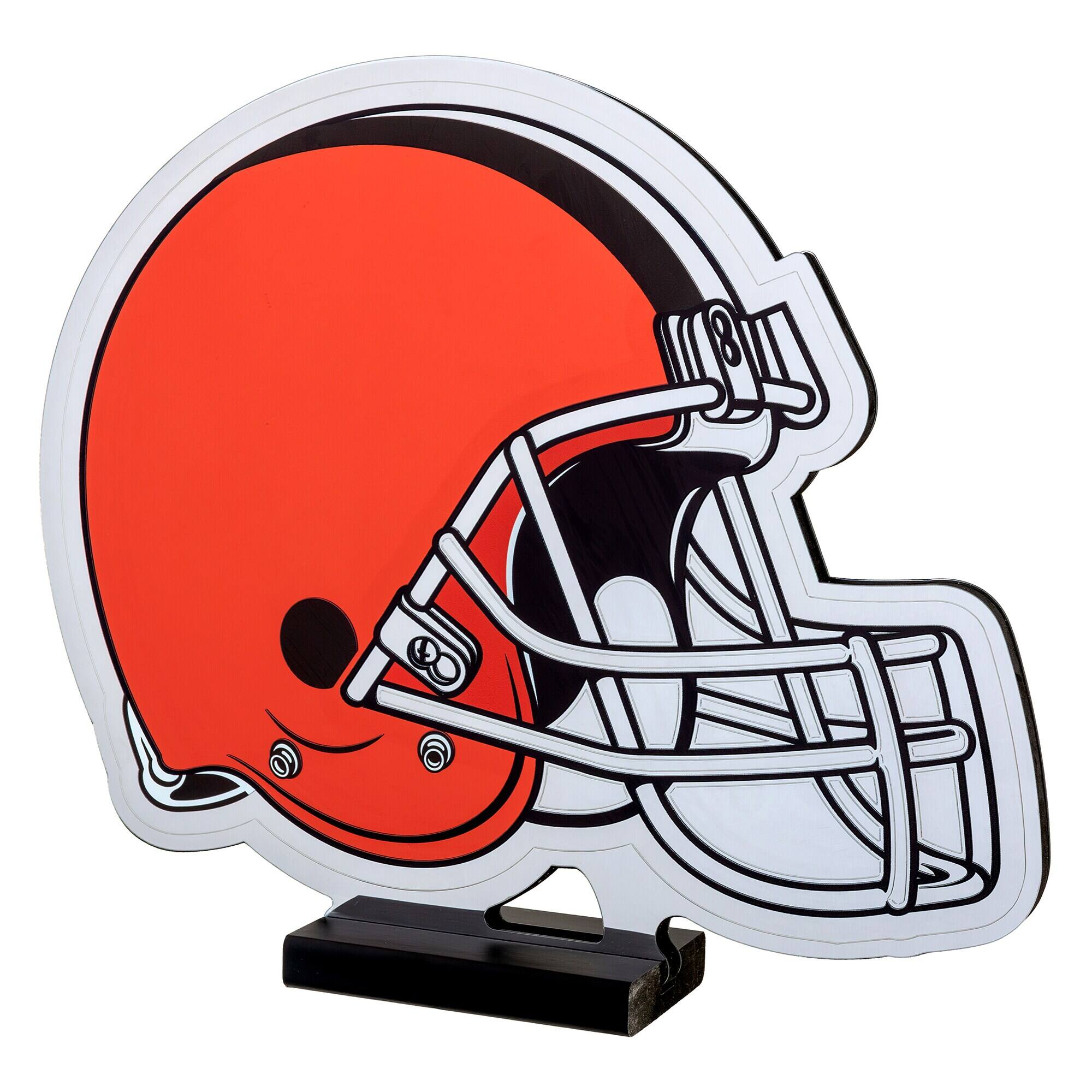 Alt View 1. Sporticulture - Cleveland Browns LED Infinity Logo Light - Orange.