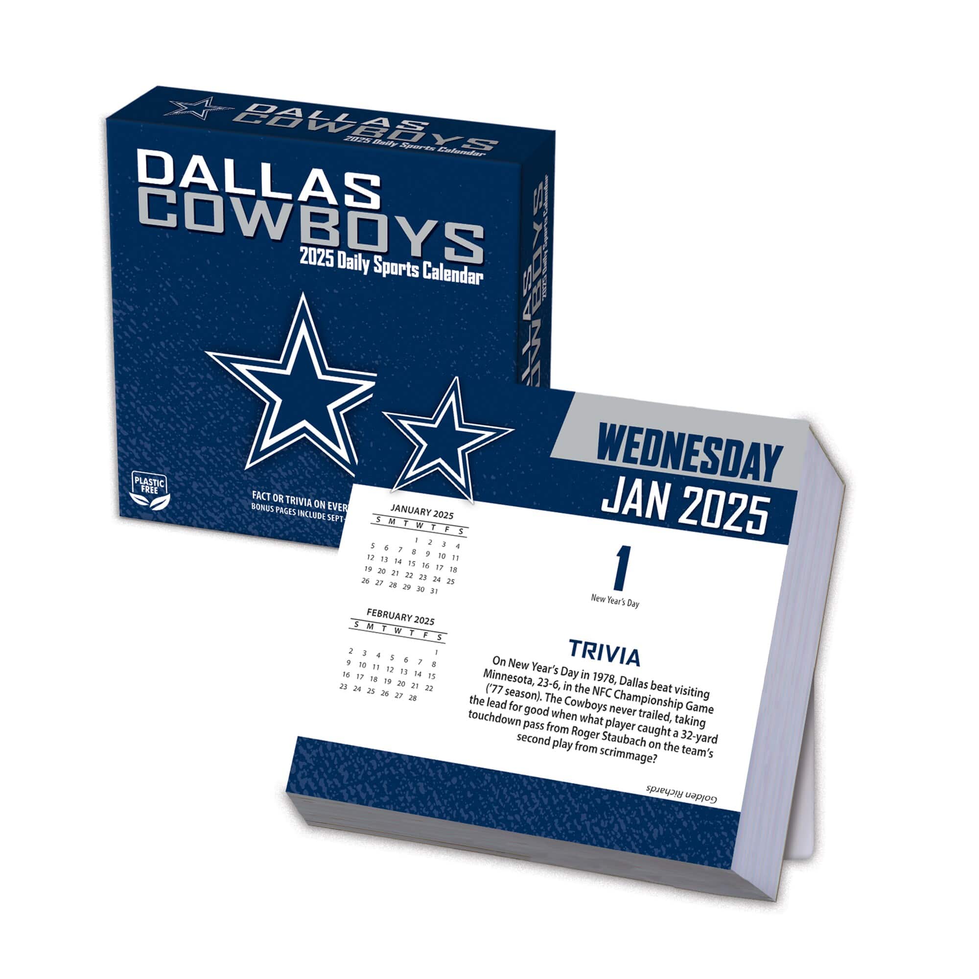Turner Sports - Dallas Cowboys 2025 Boxed Desk Calendar - Multicolor price history on PriceWatchPro