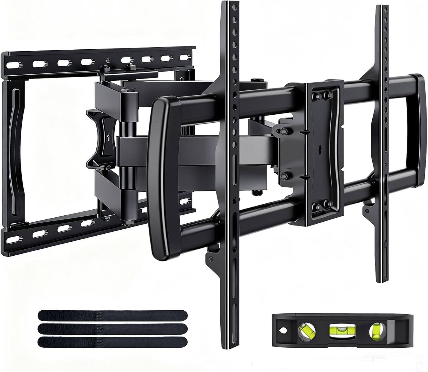 Front. FINEAK - Full Motion TV Wall Mount Bracket for Most 32-85 inch TVs,Max VESA 600x400mm - Black.