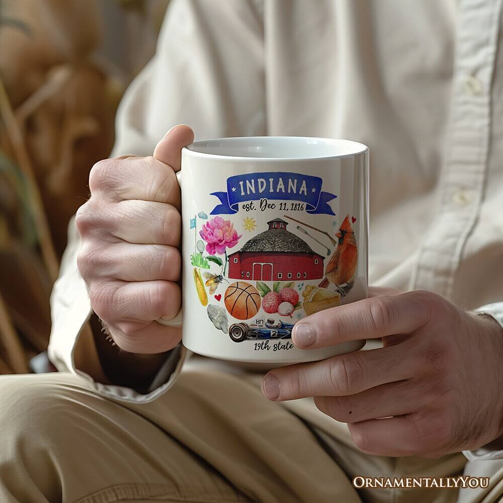 INDIANA  
est. Dec 11, 1816  
19th state  

ORNAMENTALLYOU