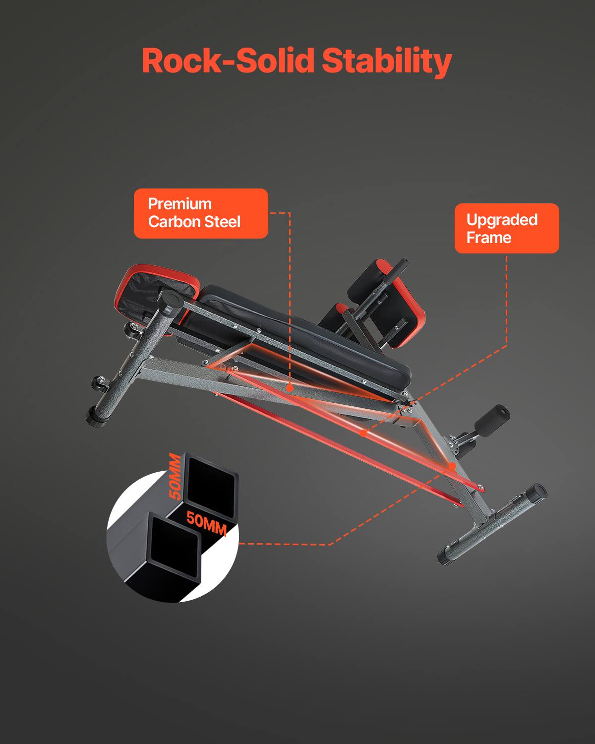 Rock-Solid Stability

Premium Carbon Steel

Upgraded Frame

50MM