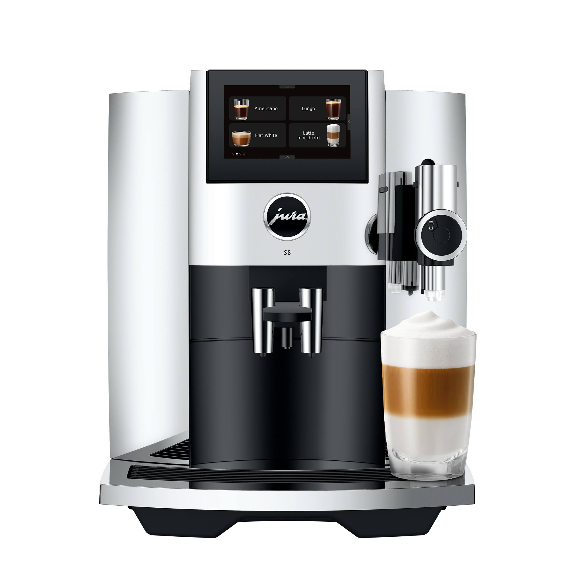 The text on the image reads "Americano Lumgo Flat white Laft marchina jura 58." This text is a combination of different phrases and words, but it does not form a coherent sentence or message. It is likely that the text is a mix of different languages or phrases that do not make sense when combined.