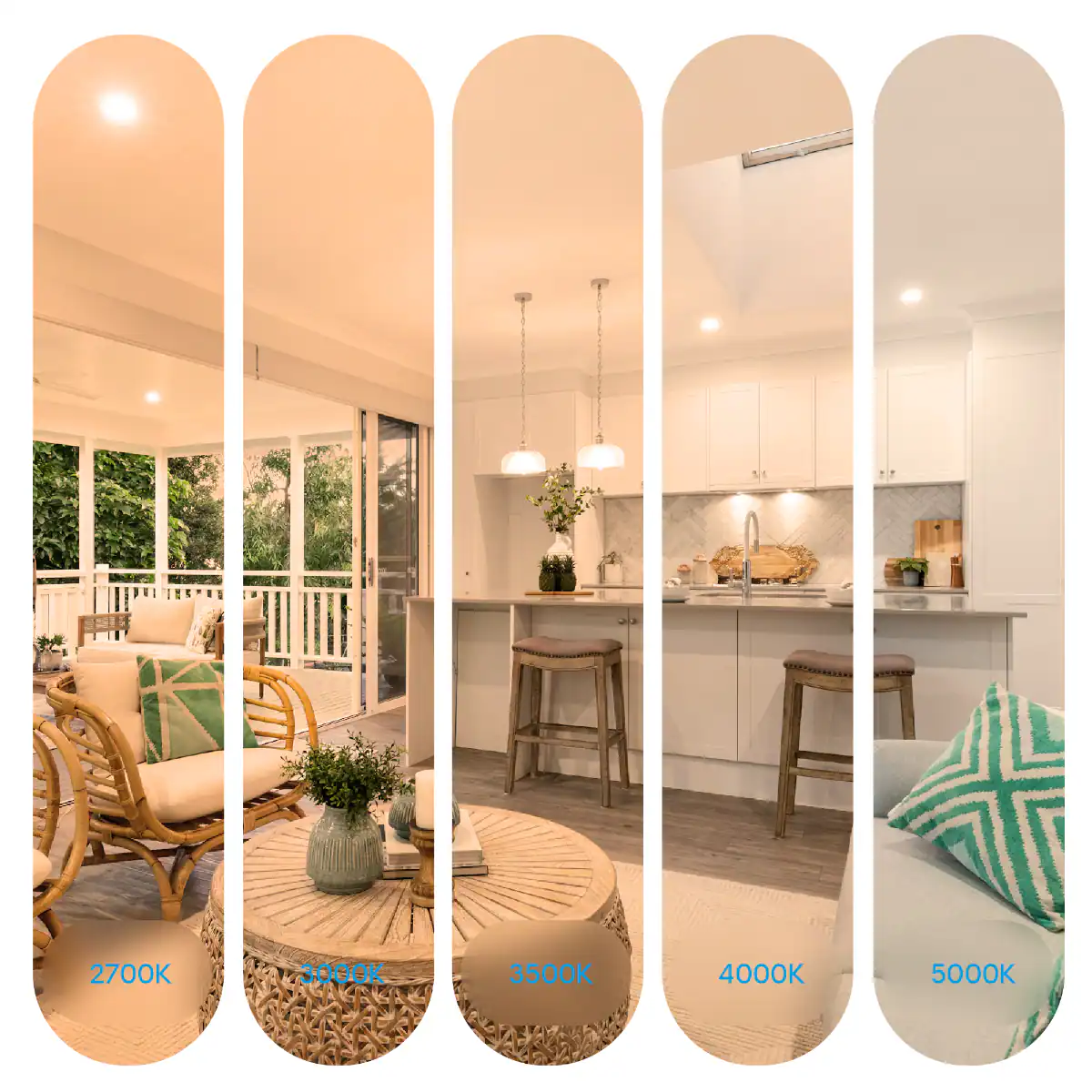 2700K  
3000K  
3500K  
4000K  
5000K