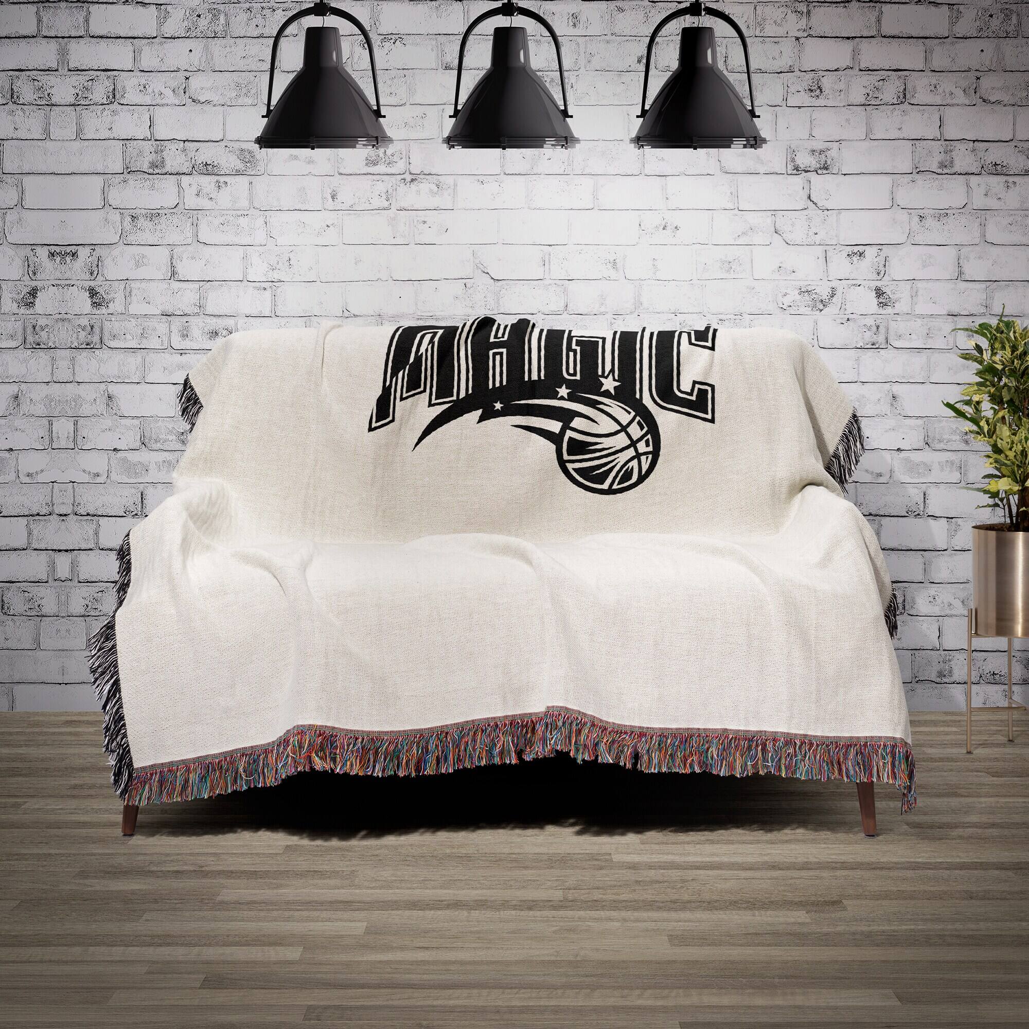 Alt View 1. Chad & Jake - Orlando Magic Woven Blanket - White.