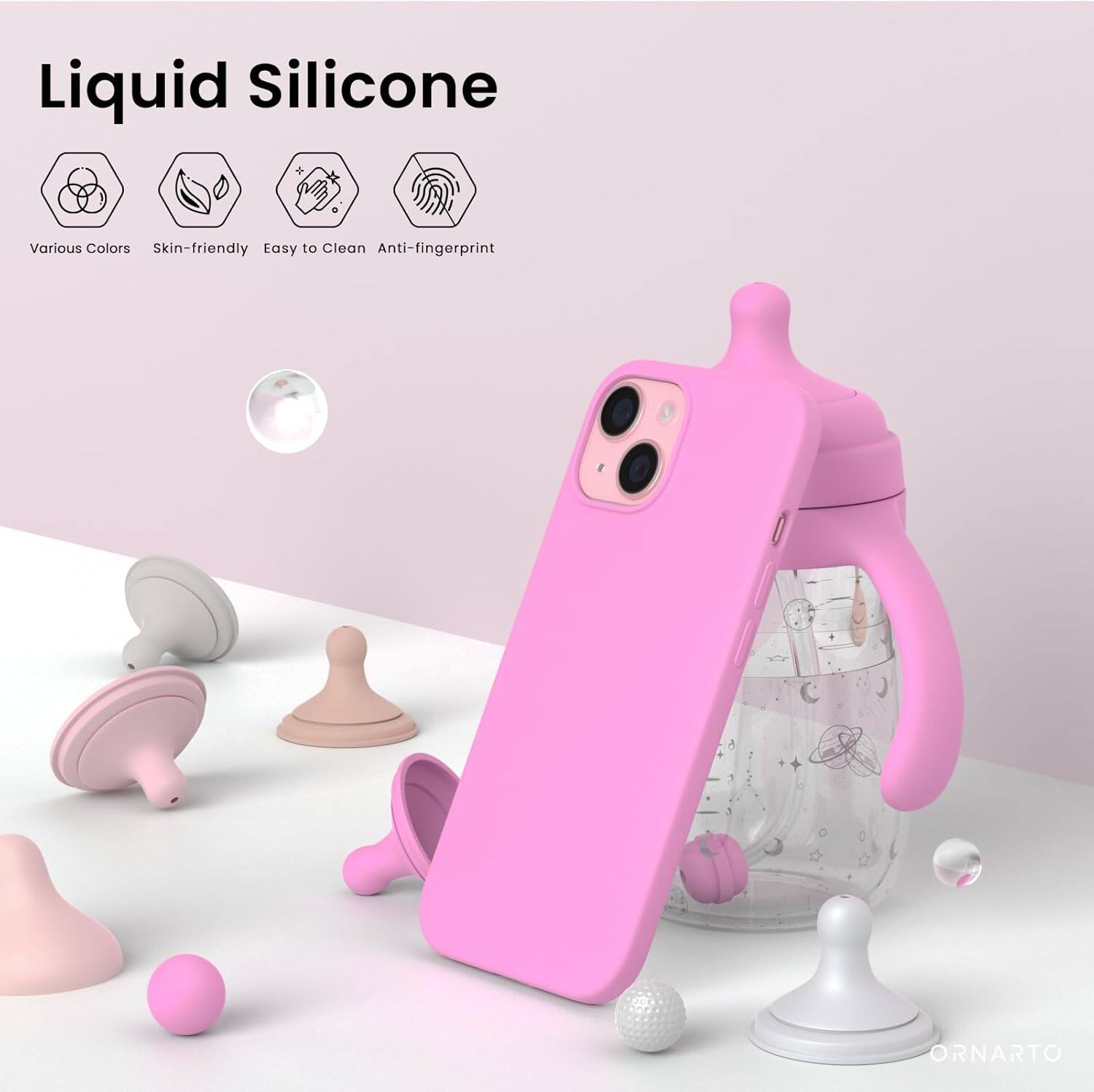 Liquid Silicone, Various Colors, Skin-friendly, Easy to Clean, Anti-fingerprint, ORNARTO
