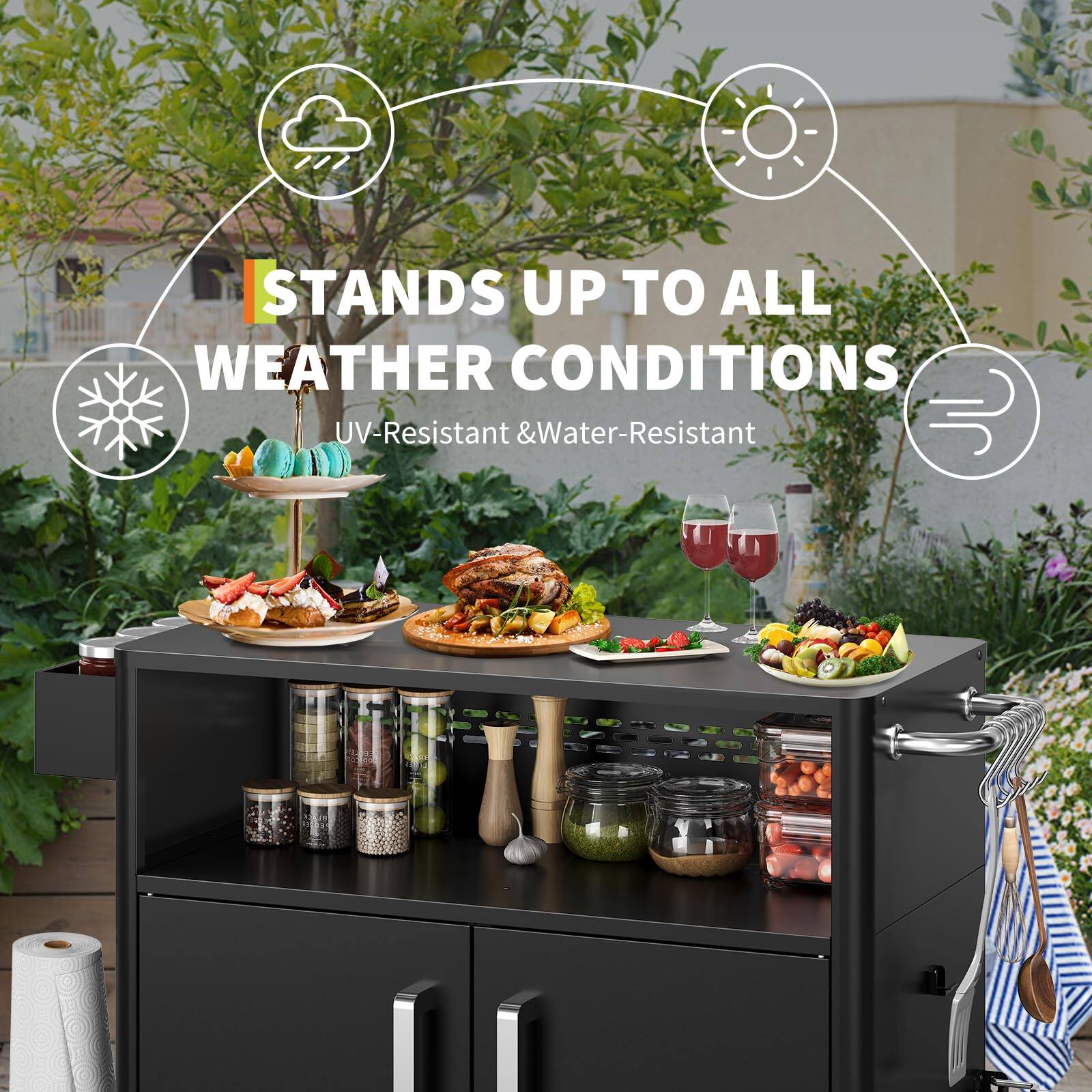 STANDS UP TO ALL WEATHER CONDITIONS  
UV-Resistant & Water-Resistant