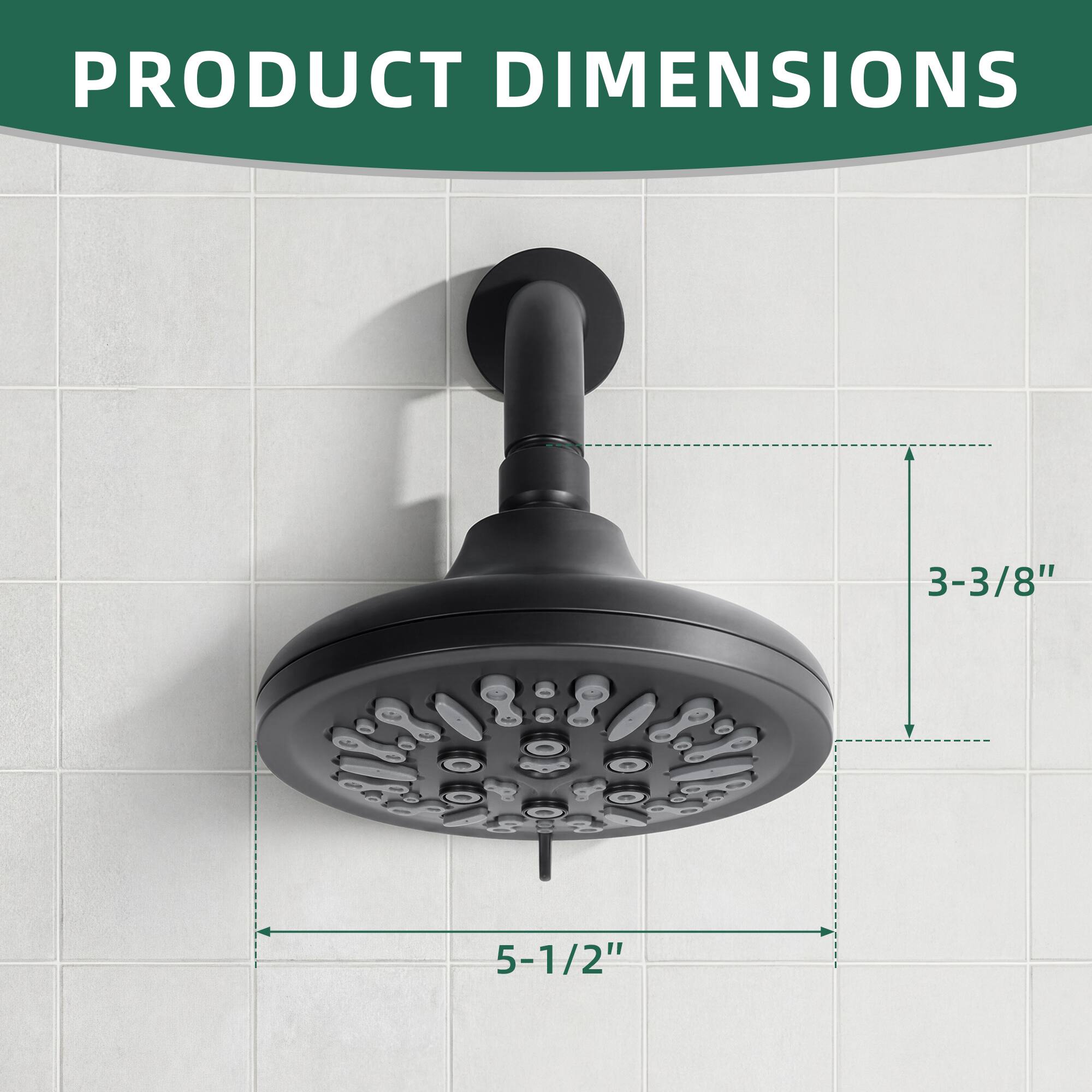 PRODUCT DIMENSIONS

3-3/8" - 5-1/2"