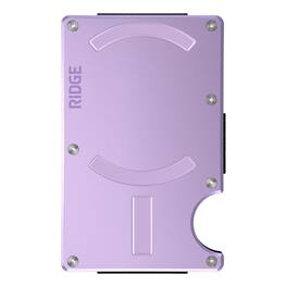 Jadie Link - Minimalist Slim Wallet Women Rfid Blocking Front Pocket Credit Card Holder Metal Money Clip - Lavender (MAGSAFE)-Cash Strap