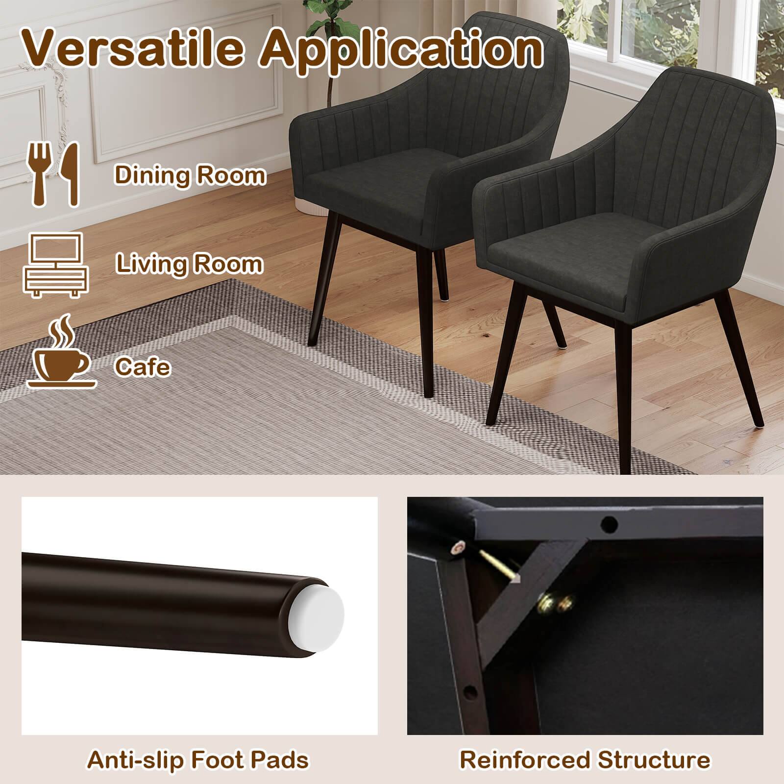 Versatile Application

- Dining Room
- Living Room
- Cafe

Anti-slip Foot Pads

Reinforced Structure