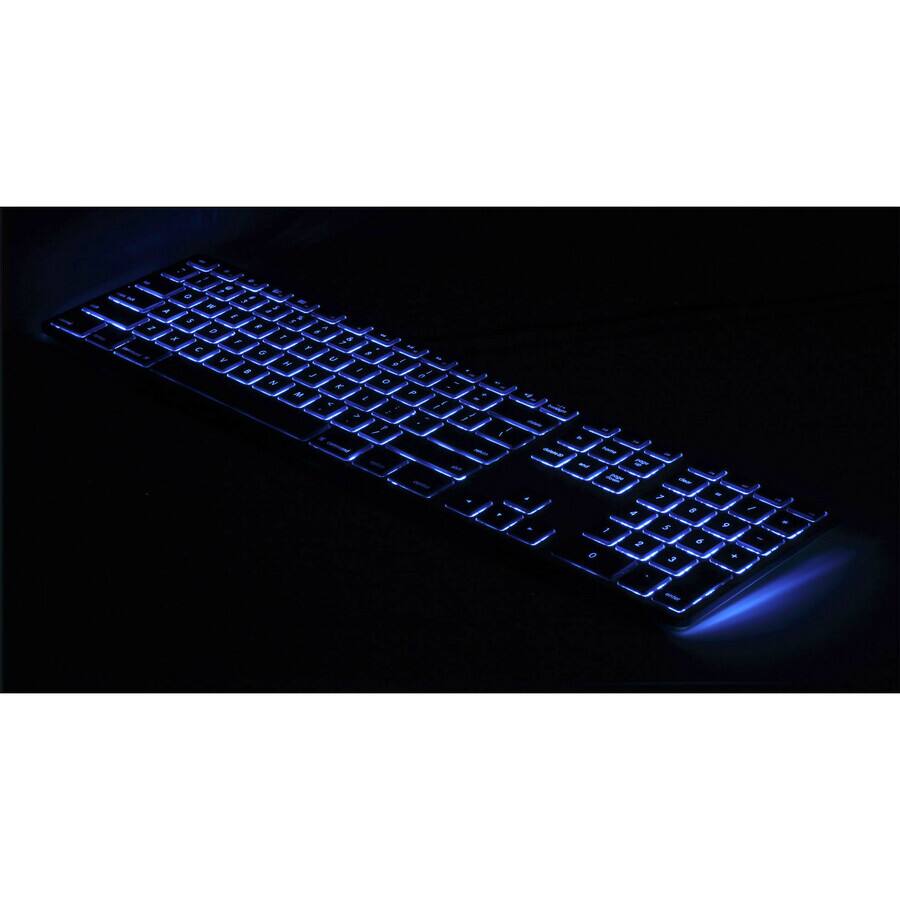 Alt View 2. Matias - Matias RGB Backlit Wired Aluminum Keyboard for Mac - Space Gray - Cable Connectivity - USB Interface - English (US) - Space Gray.