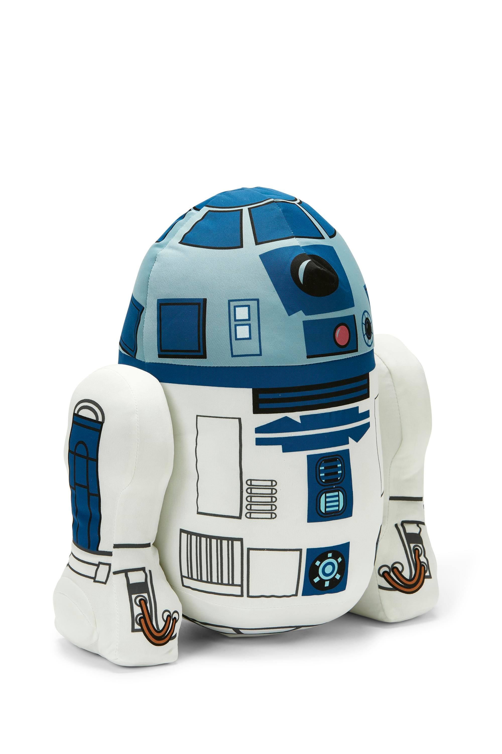 Alt View 10. Star Wars - Stuffed Star Wars Plush Toy - 15" Talking R2D2 Doll - White.