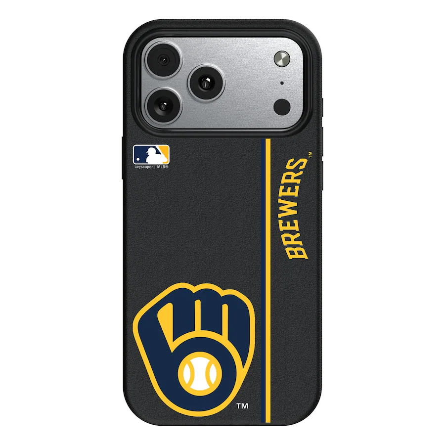 Mlb Case Keyscaper MLB Milwaukee Brewers iPhone Magnetic Bump Case 15 Pro Black ...