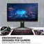 Ergonomically Designed for Gamers Narrow Stand Allows for Sleek Setups.