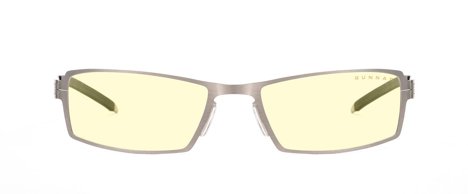 Front. GUNNAR - Sheadog Amber 65% Blue Light Blocking Glasses - Mercury - Amber.