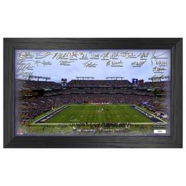 Highland Mint - Baltimore Ravens 12" x 20" 2024 Signature Gridiron Panoramic Framed Photo - Multicolor