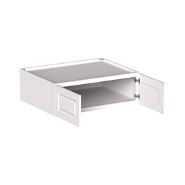 Boyel Living - 36-in W x 12-in H x 27-in D Shaker Deep Kitchen Wall Cabinet with Soft-Close Doors - Glacier White