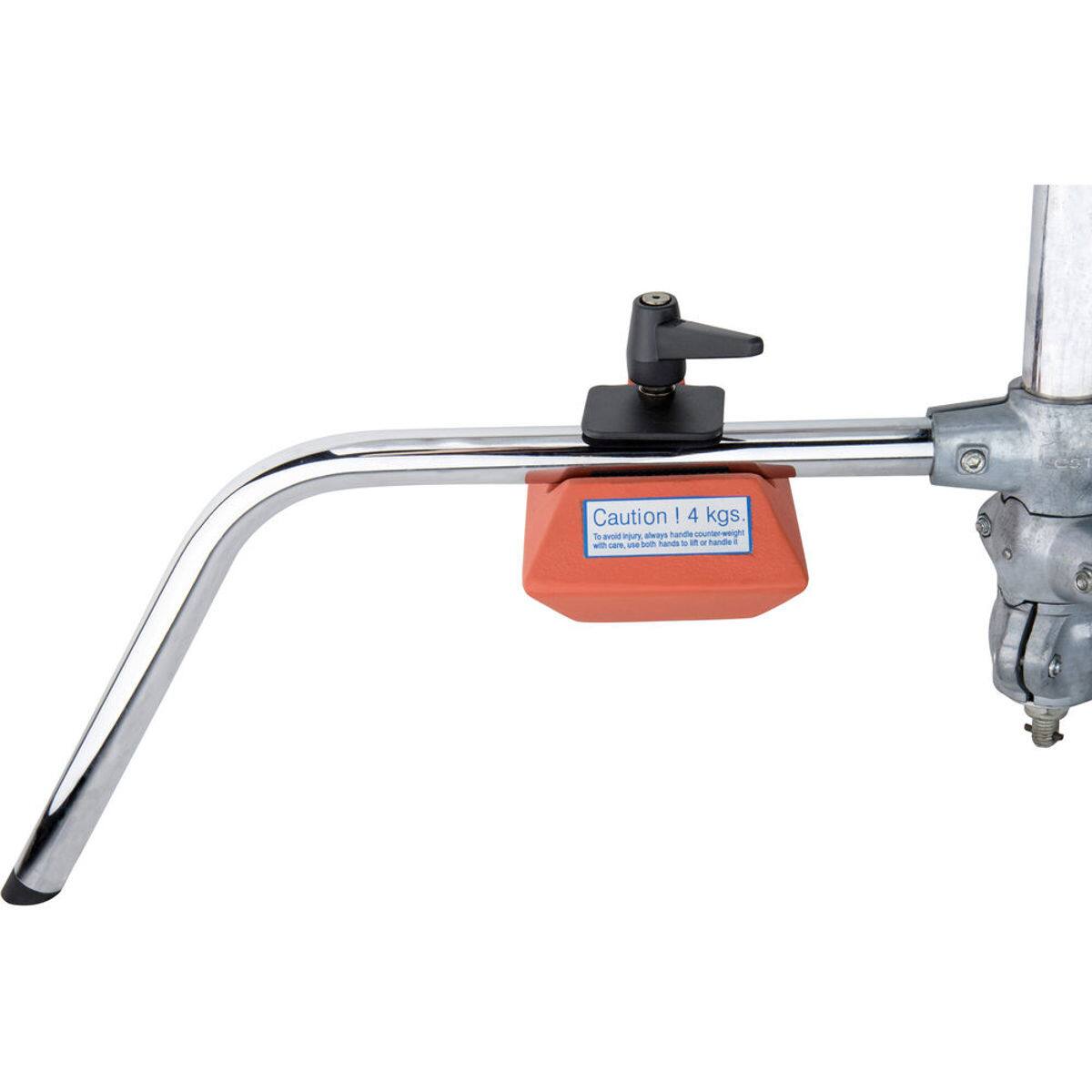 Caution! 4 kgs.  
To avoid injury, always handle counterweight.